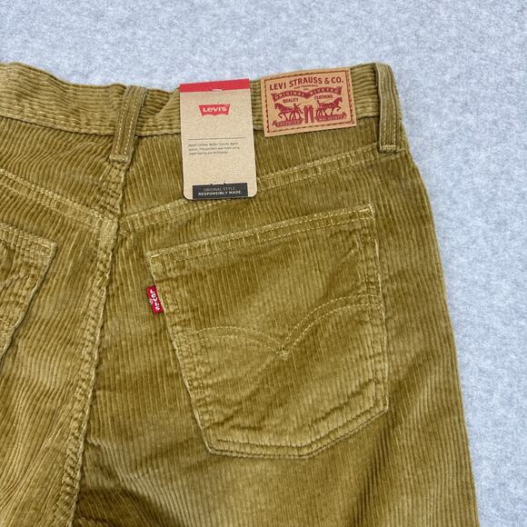 Levi's Corduroy Pants Mens 29x30 Golden Tan Straight Regular Fit 5-Pocket Cotton - Picture 2 of 9